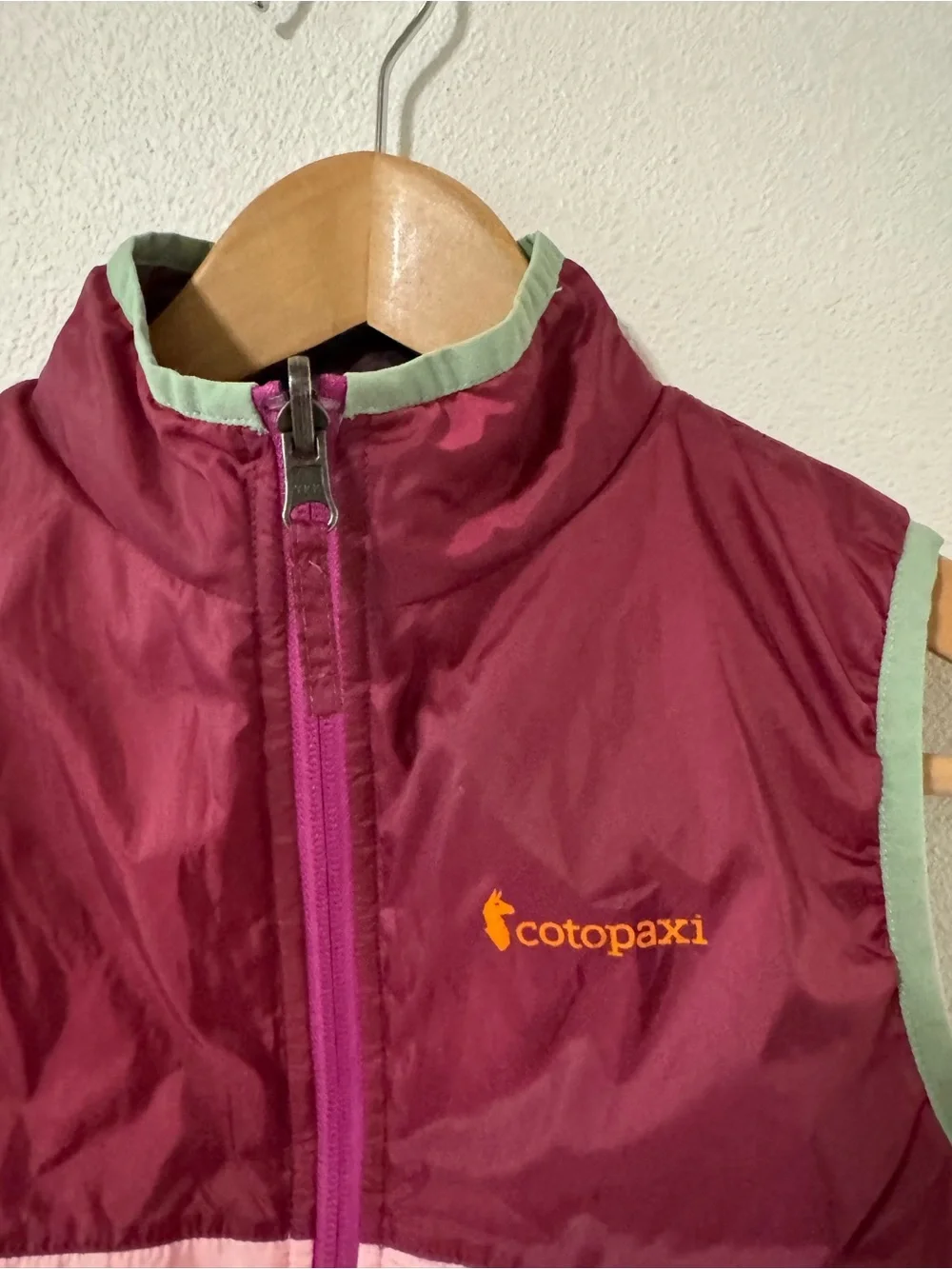 Cotopaxi Teca Calido Vest Pink Brown Reversible Purple Colorblock Full Zipper-XS
